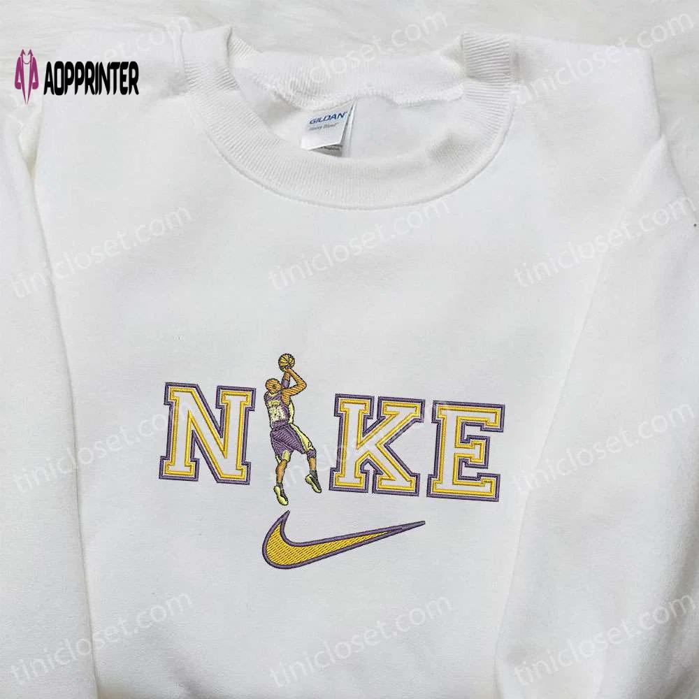 Kobe bryant x nike nba sport embroidered shirt – nike inspired best gift for family Embroidered Shirt