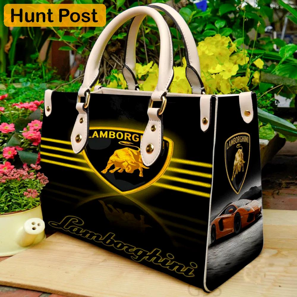 Lamborghini leather bag for women gift 1897 Women Leather Hand Bag