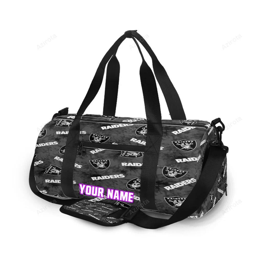 Las vegas raiders logo pattern6 personalized name travel bag gym bag 1030 Travel Bag