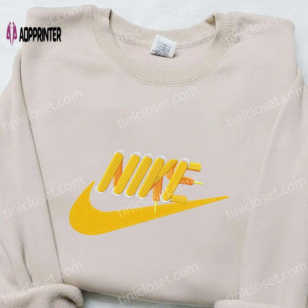 Leather laces x nike embroidered shirt: best nike-inspired gift for family Embroidered Shirt