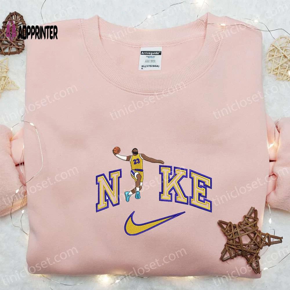 Lebron james x nike nba sport embroidered shirt: celebrity-inspired nike shirt Embroidered Shirt