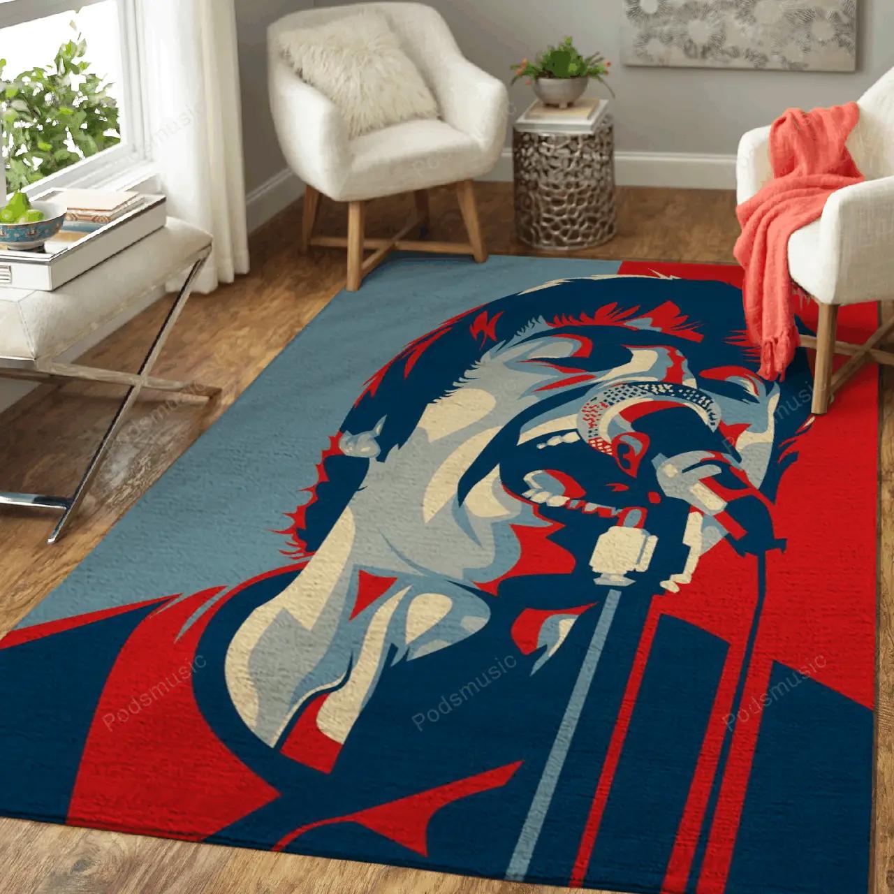 Liam gallagher hope style music art for fans area rug living room carpet rug regtangle carpet floor decor home decor Rectangle Rug