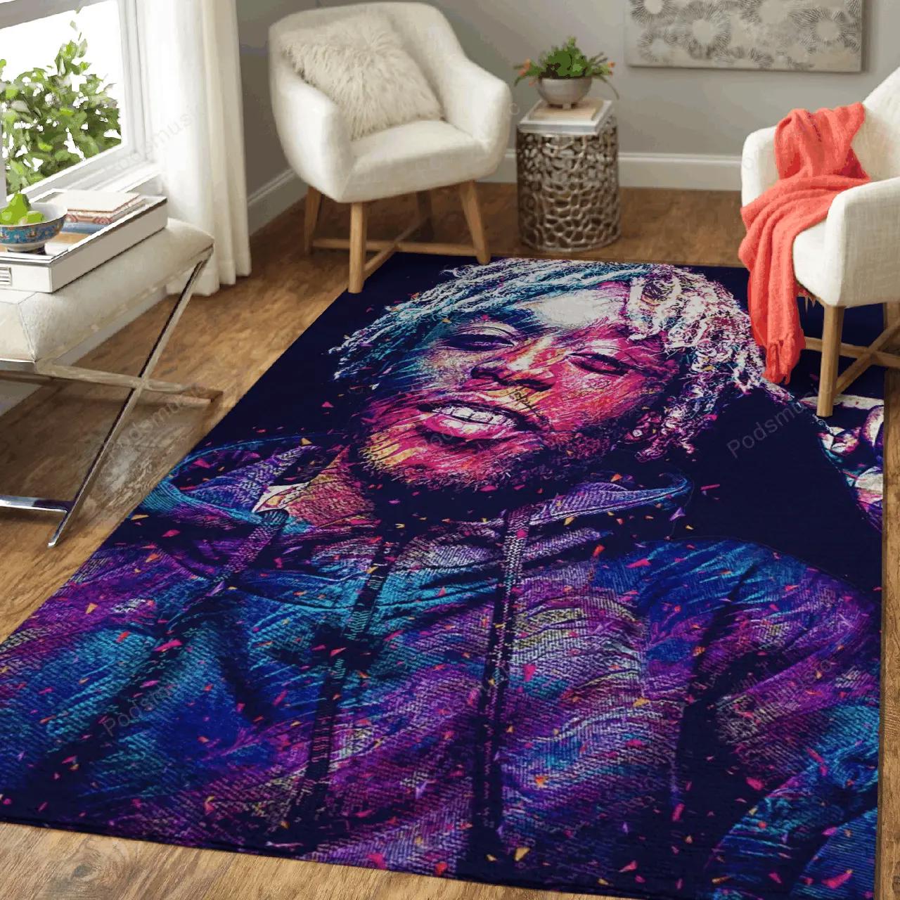 Lil uzi vert music art for fans area rug living room carpet rug regtangle carpet floor decor home decor Rectangle Rug
