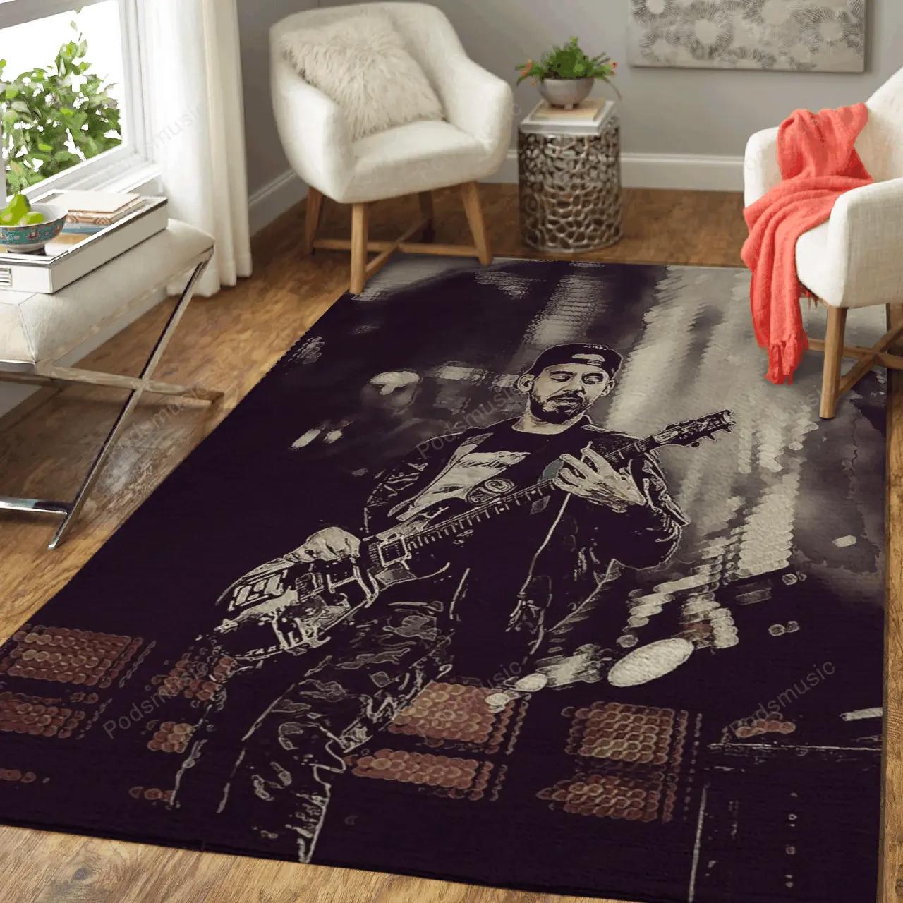 Linkinpark 38 music art for fans area rug living room carpet rug regtangle carpet floor decor home decor Rectangle Rug