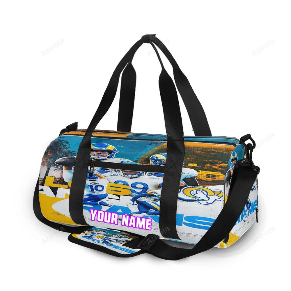 Los angeles rams all players1 personalized name travel bag gym bag 1550 Travel Bag