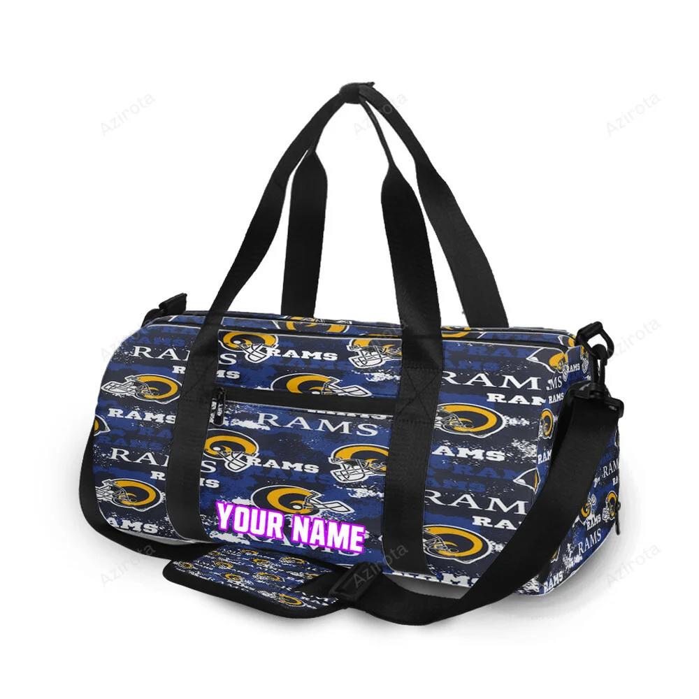 Los angeles rams5 personalized name travel bag gym bag 249 Travel Bag