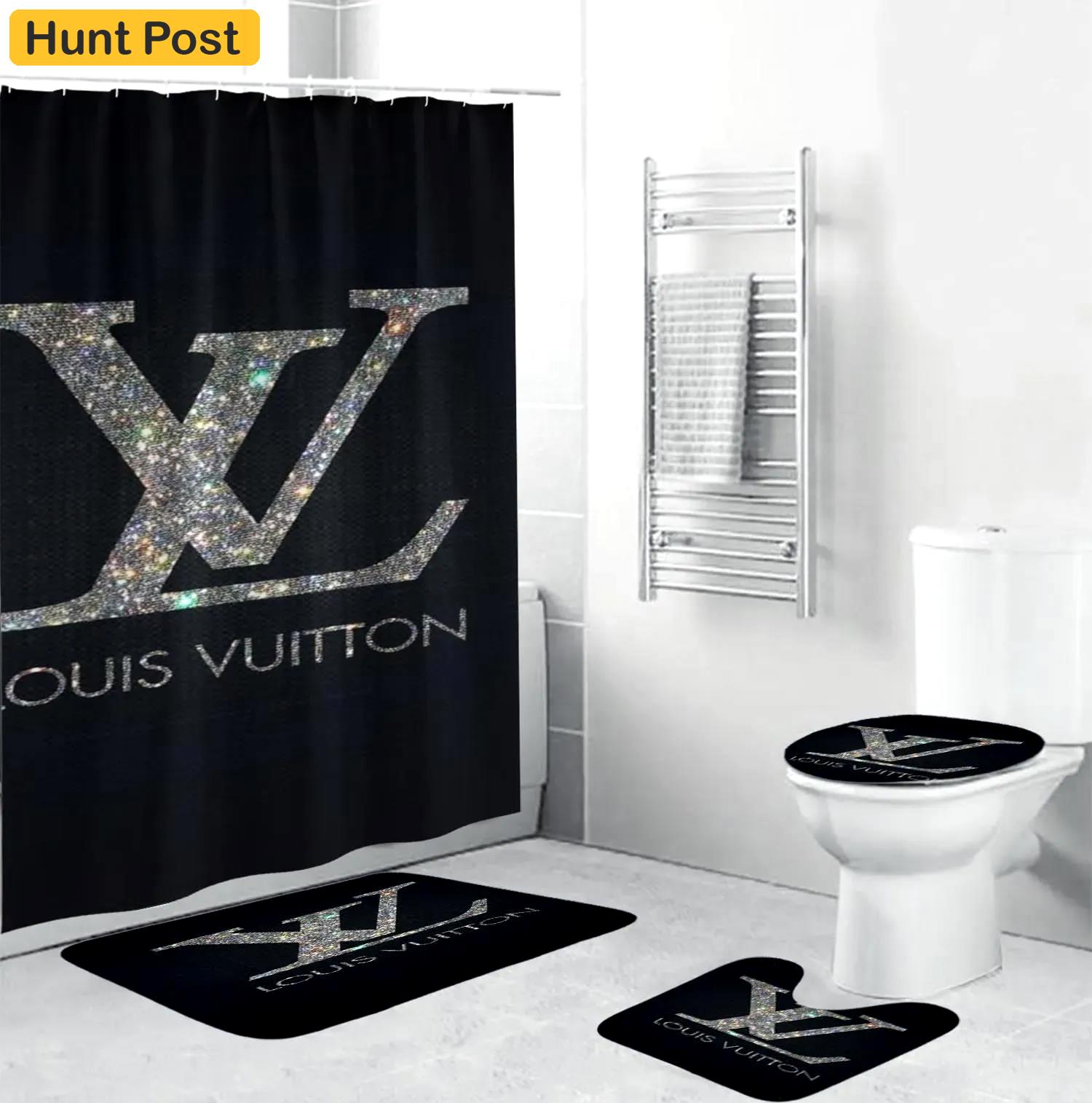 Louis vuitton bathroom set home decor bath mat luxury fashion brand hypebeast Bathroom Set