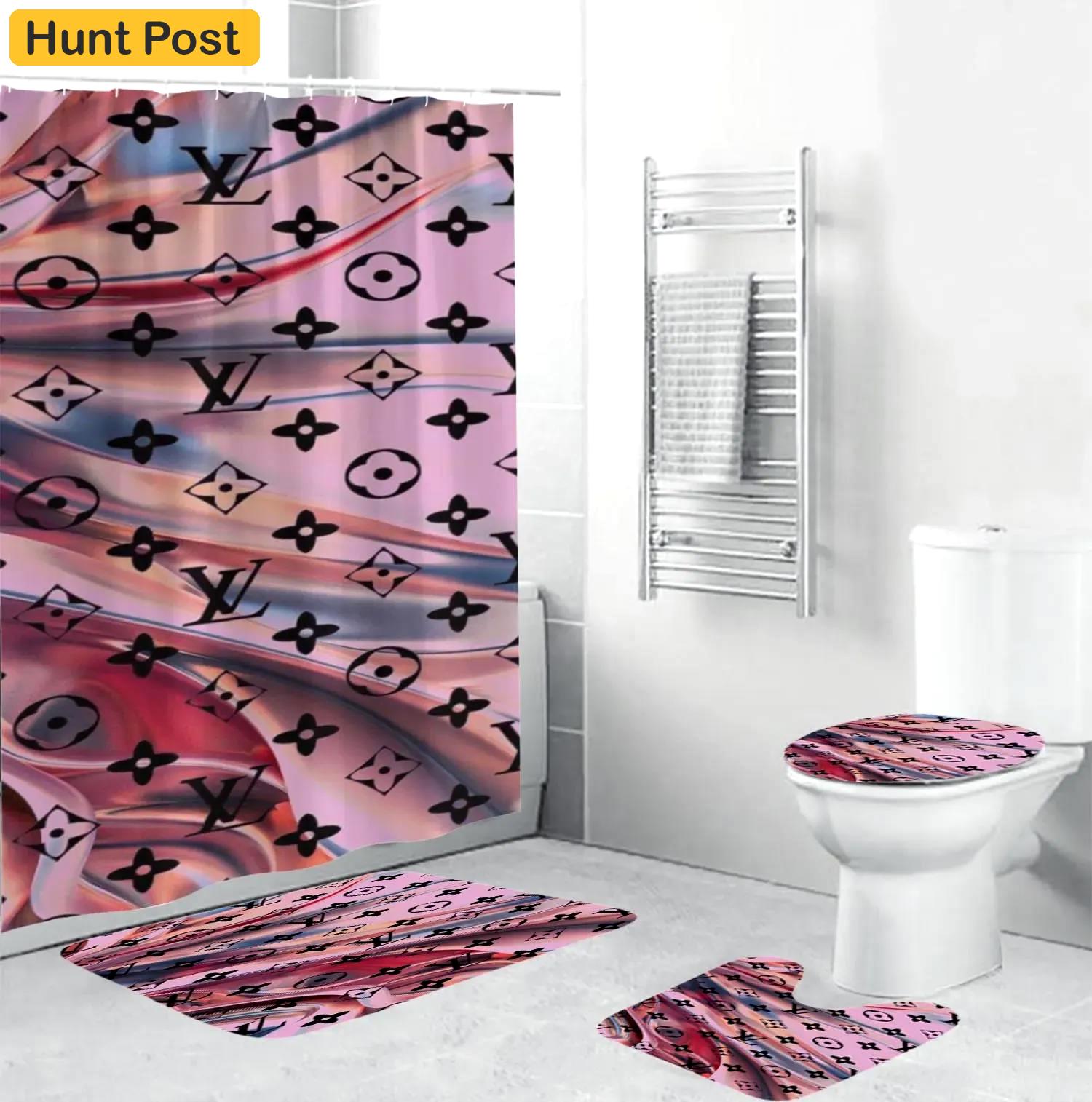 Louis vuitton bathroom set hypebeast bath mat home decor luxury fashion brand Bathroom Set