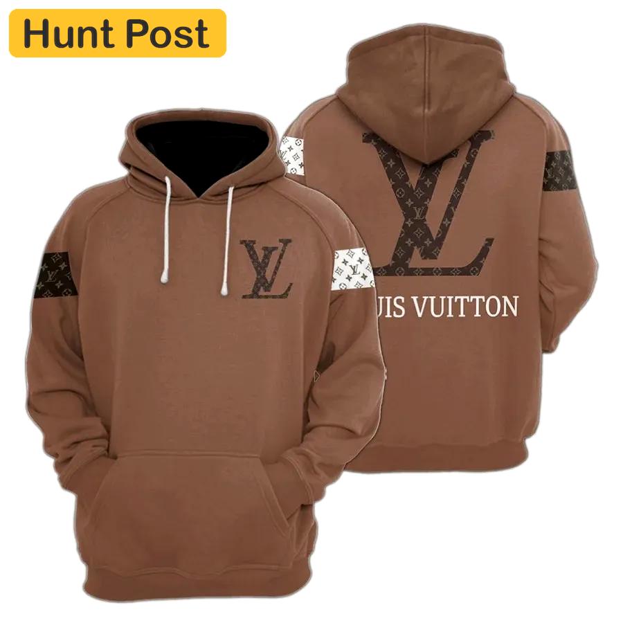Louis vuitton brown luxury brand unisex hoodie for men women Hoodie 3D