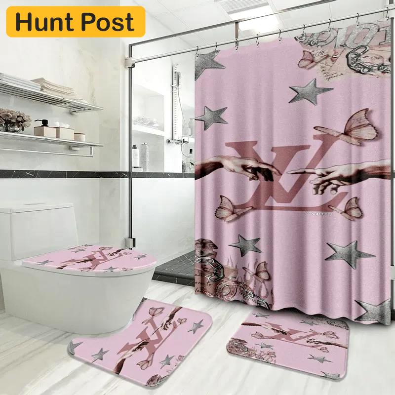 Louis vuitton luxury fashion brand hypebeast bath mat bathroom sets home decor Bathroom Set