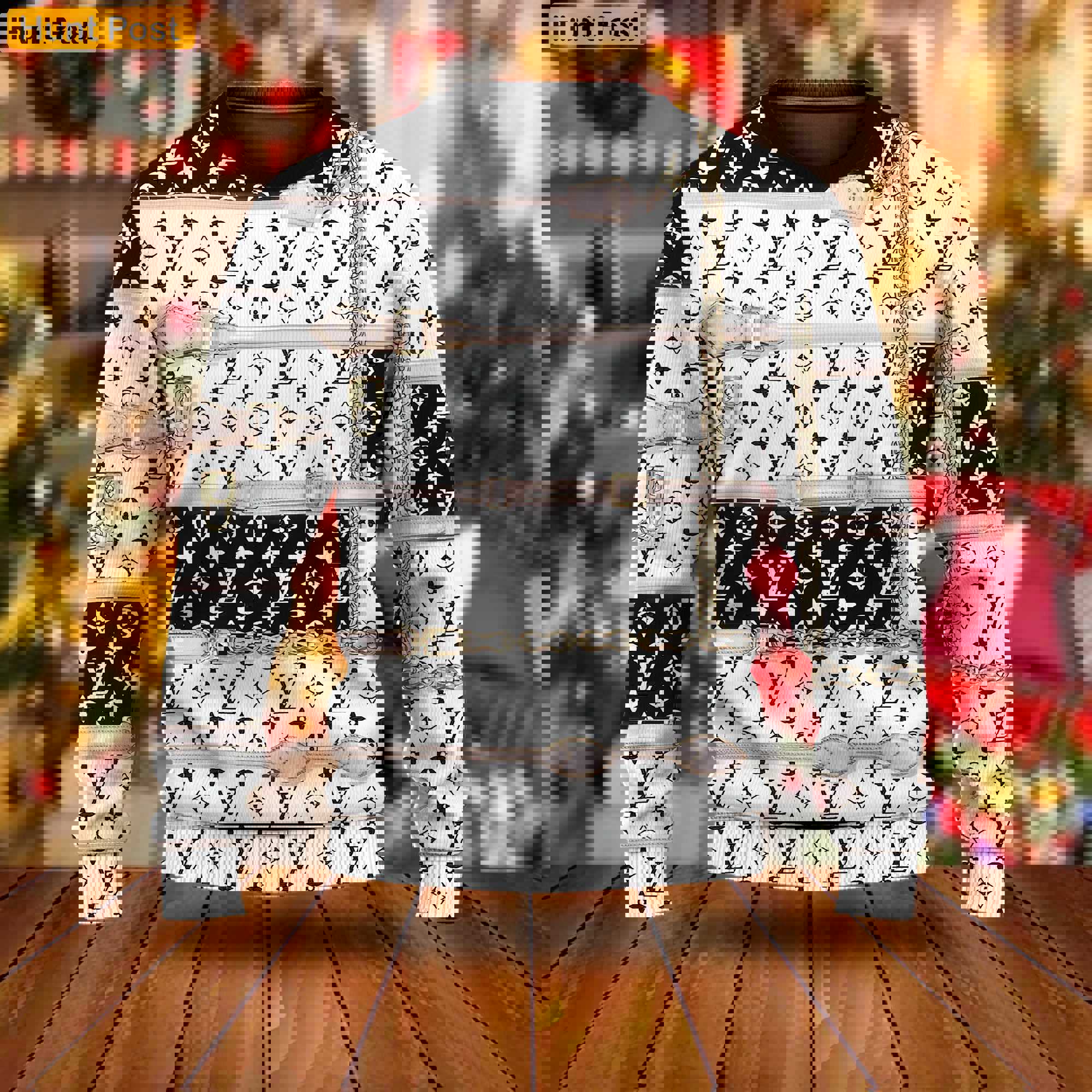 Louis vuitton luxury ugly christmas sweaterhot 2025 style 322 Christmas Ugly Sweater