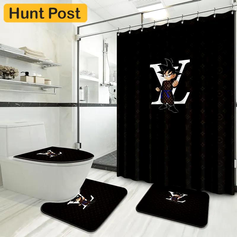 Louis vuitton lv louis vuitton bathroom set bath mat luxury fashion brand hypebeast home decor Bathroom Set