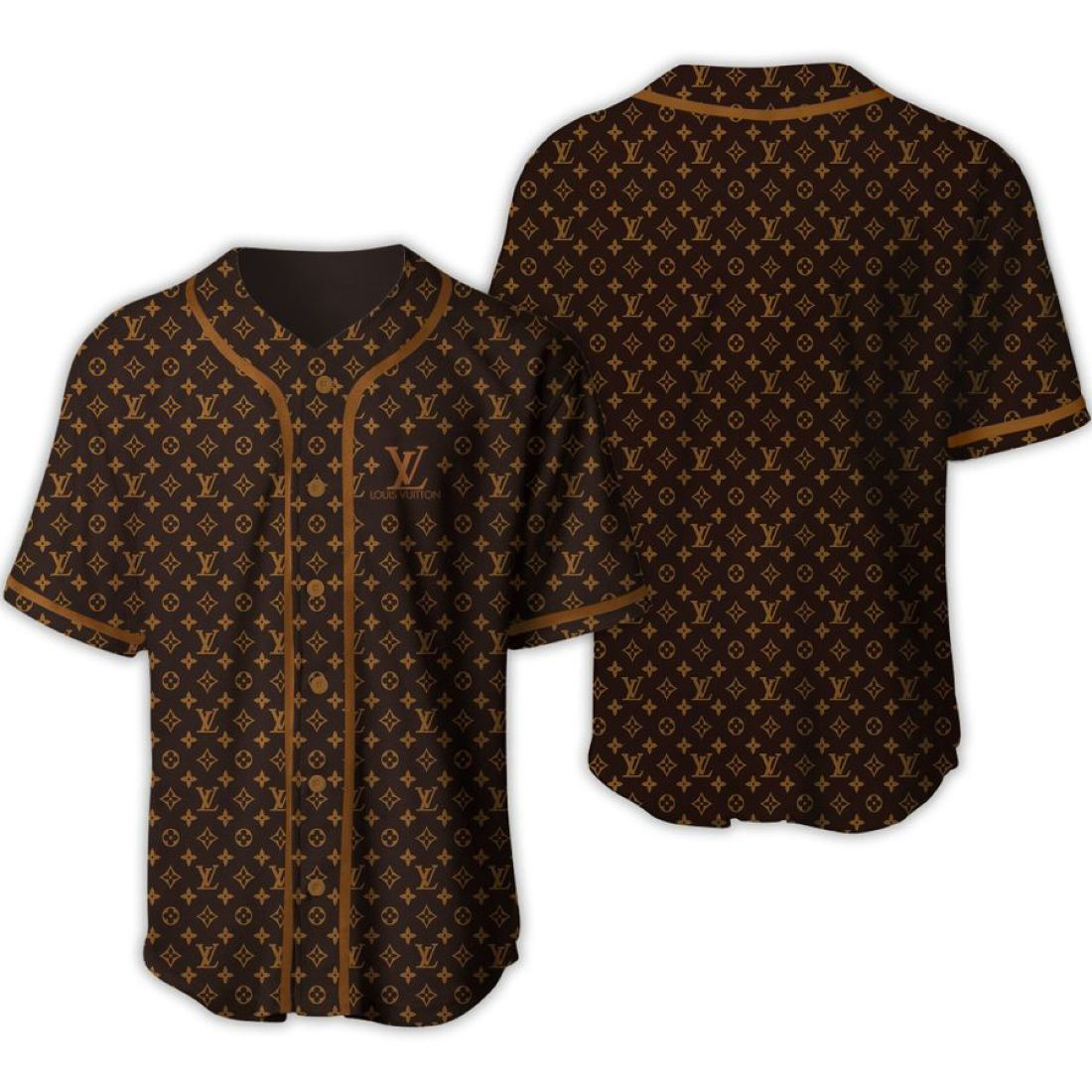 Louis vuitton monogram baseball jersey shirt lv luxury clothing clothes sport for men women hot 2023 Baseball Jersey Shirt