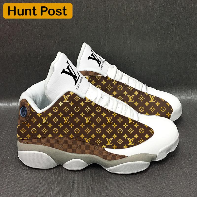Louis vuitton monogram form jordan 13 hot louis vuittons Air Jordan 13 Sneakers Shoes For Fans Full Size Gifts For Men Women
