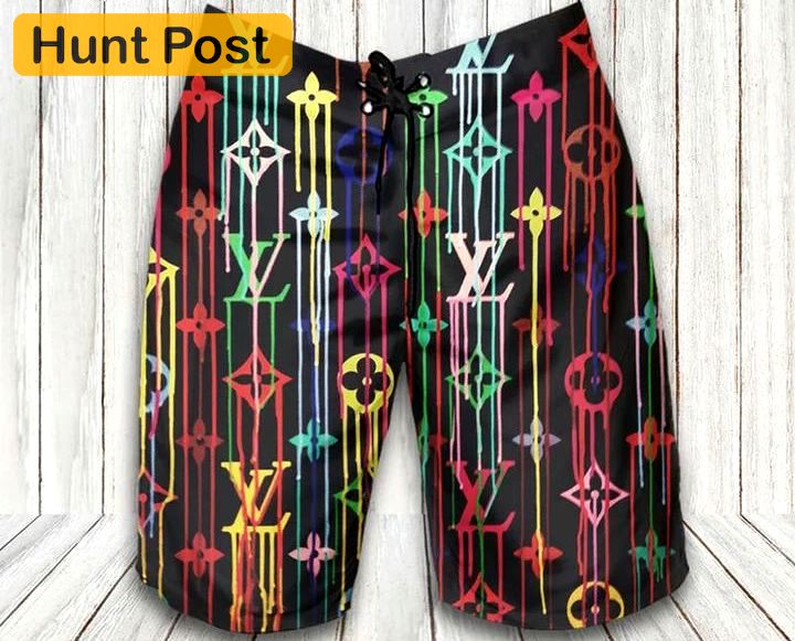 Louis vuitton new colorful fashion logo luxury brand shorts for men luxury summer outfit trending 2023 49 Shorts For Ment