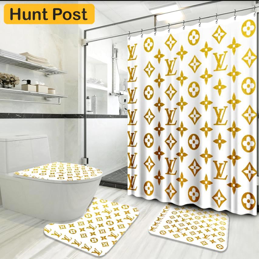 Louis vuitton yellow home decor bath mat luxury fashion brand hypebeast bathroom sets Bathroom Set