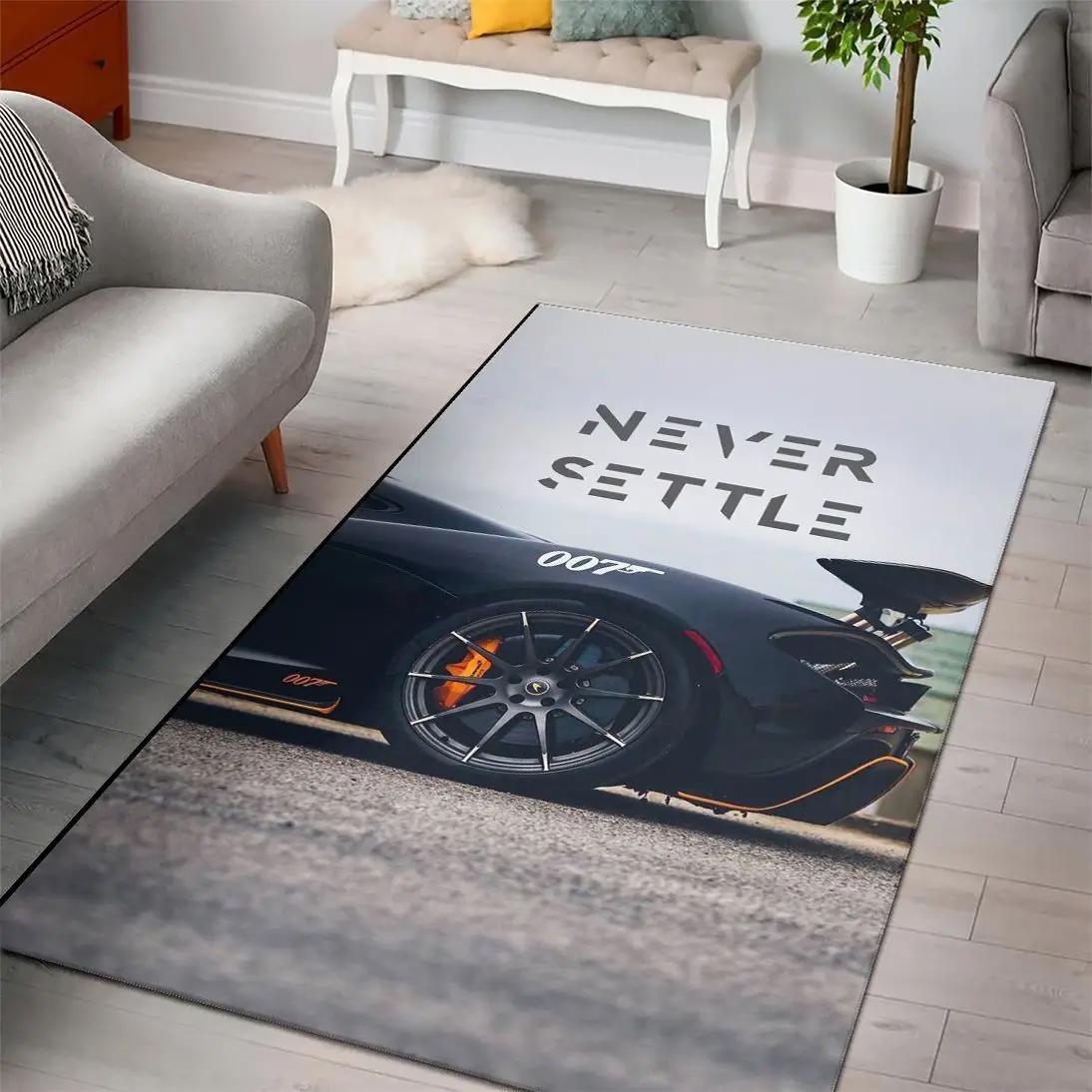 Mclaren super cars fn210212 area rug rug regtangle carpet floor decor home decor Rectangle Rug
