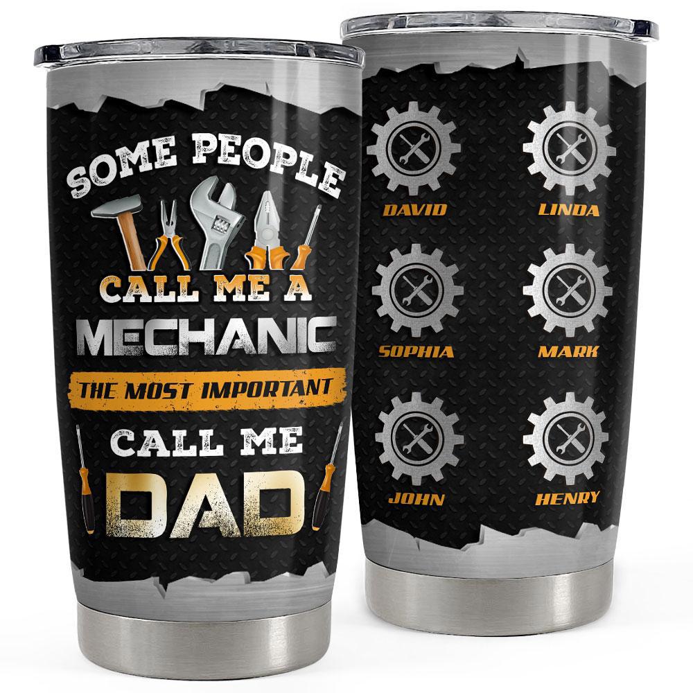 Mechanic dad personalized tumbler cup Personalized Tumbler