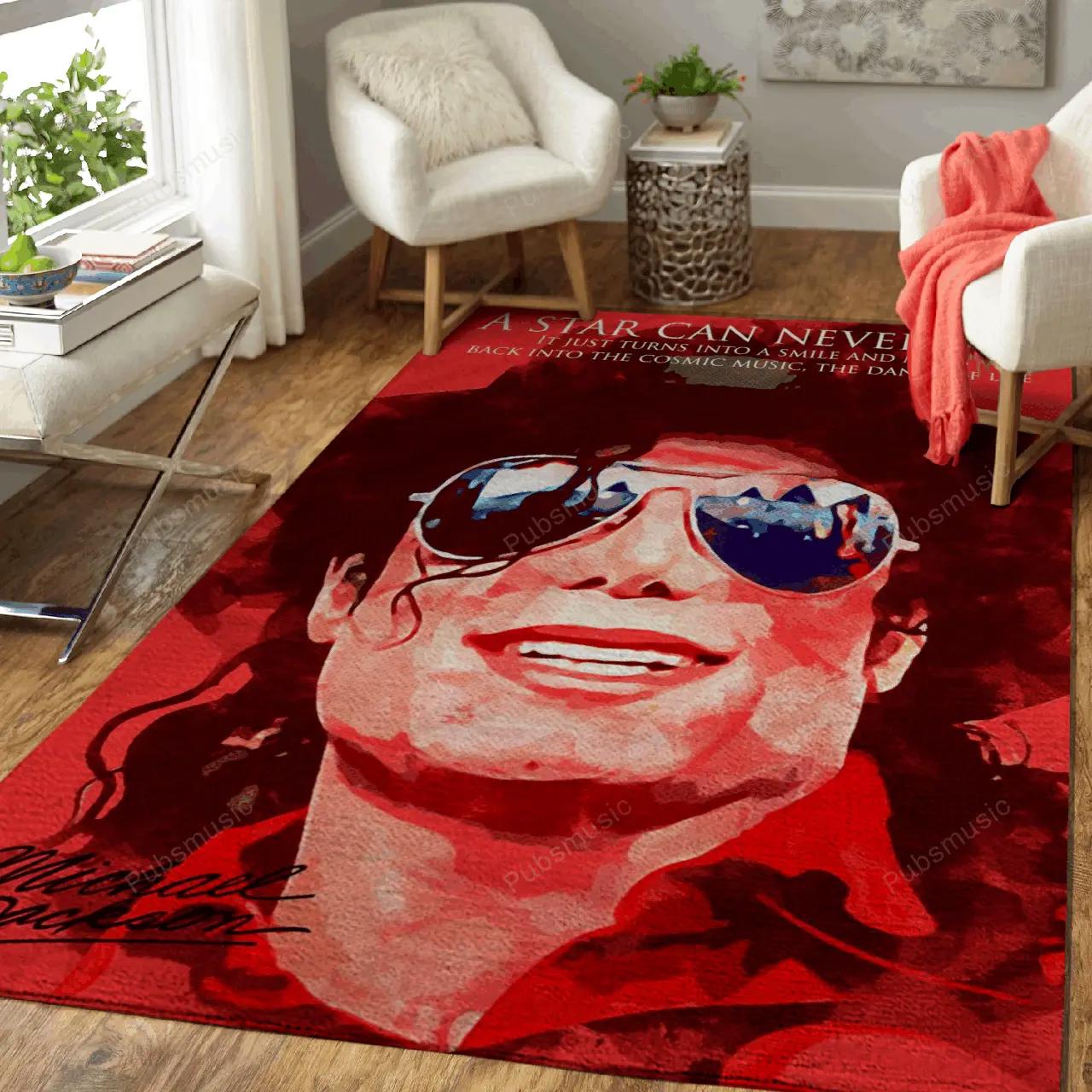 Michael jackson quote music parade art for fans area rug living room carpet rug regtangle carpet floor decor home decor Rectangle Rug