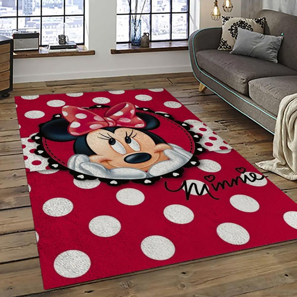 Mickey mouse characters cartoon movie carpet rectangle area rug for living room bedroom decor mme22 Rectangle Rug