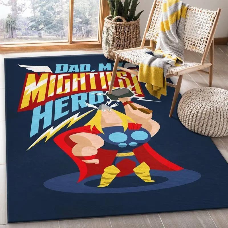 Mightiest heroes 2 area rug living room and bed room rug rug regtangle carpet floor decor home decor Rectangle Rug