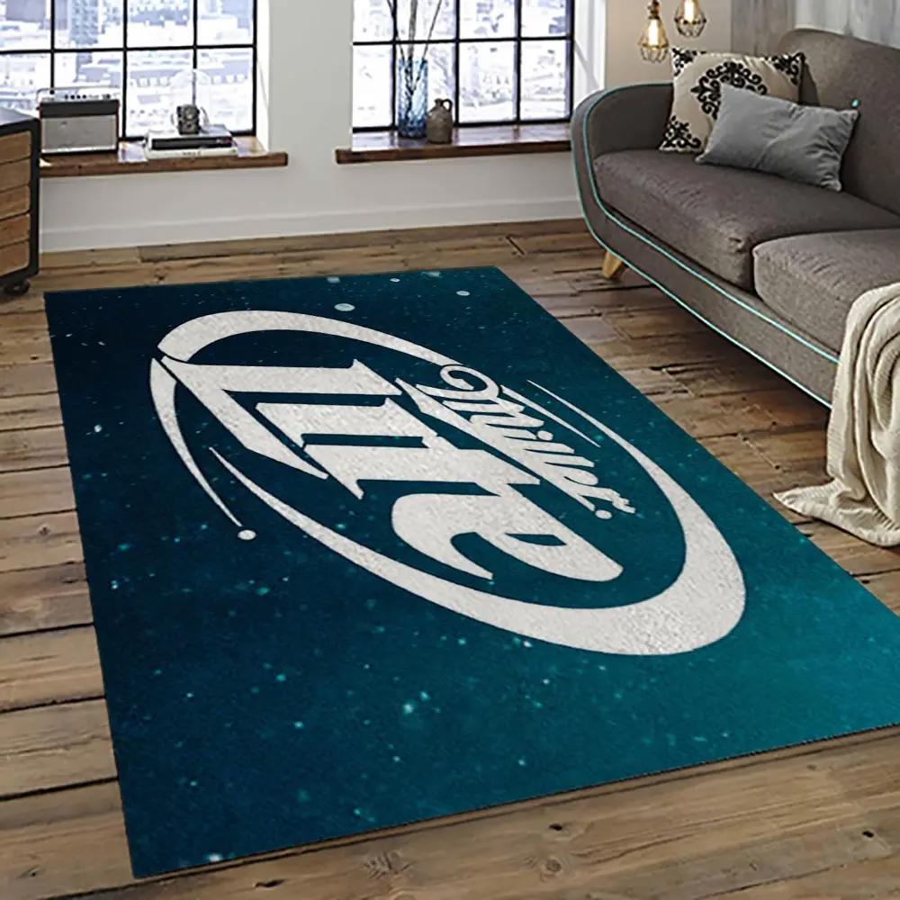 Miller lite american style beer retangle carpet area rug home decor gift best present for friends ml15 Rectangle Rug