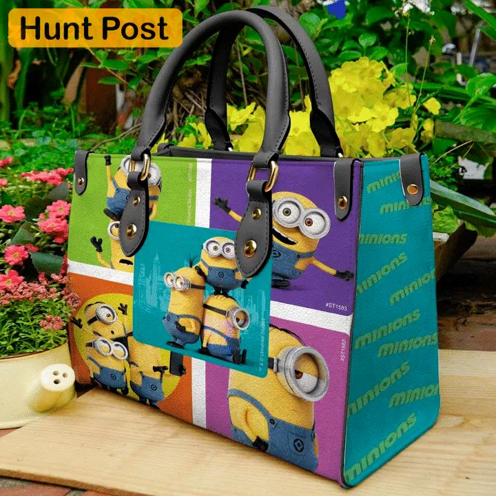 Minions love funny leather bag for women gift 959 Women Leather Hand Bag