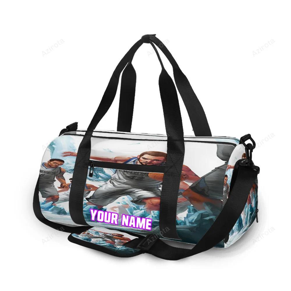 Minnesota timberwolves players v47 personalized name travel bag gym bag 898 Travel Bag