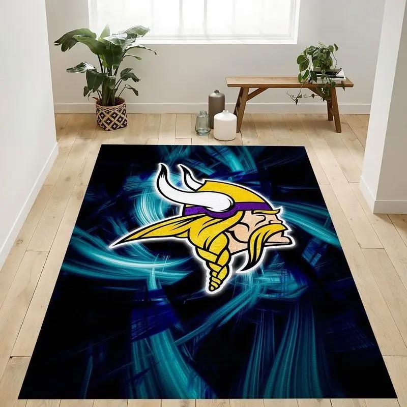 Minnesota vikings football nfl 25 living room bed room rug regtangle carpet Rectangle Rug