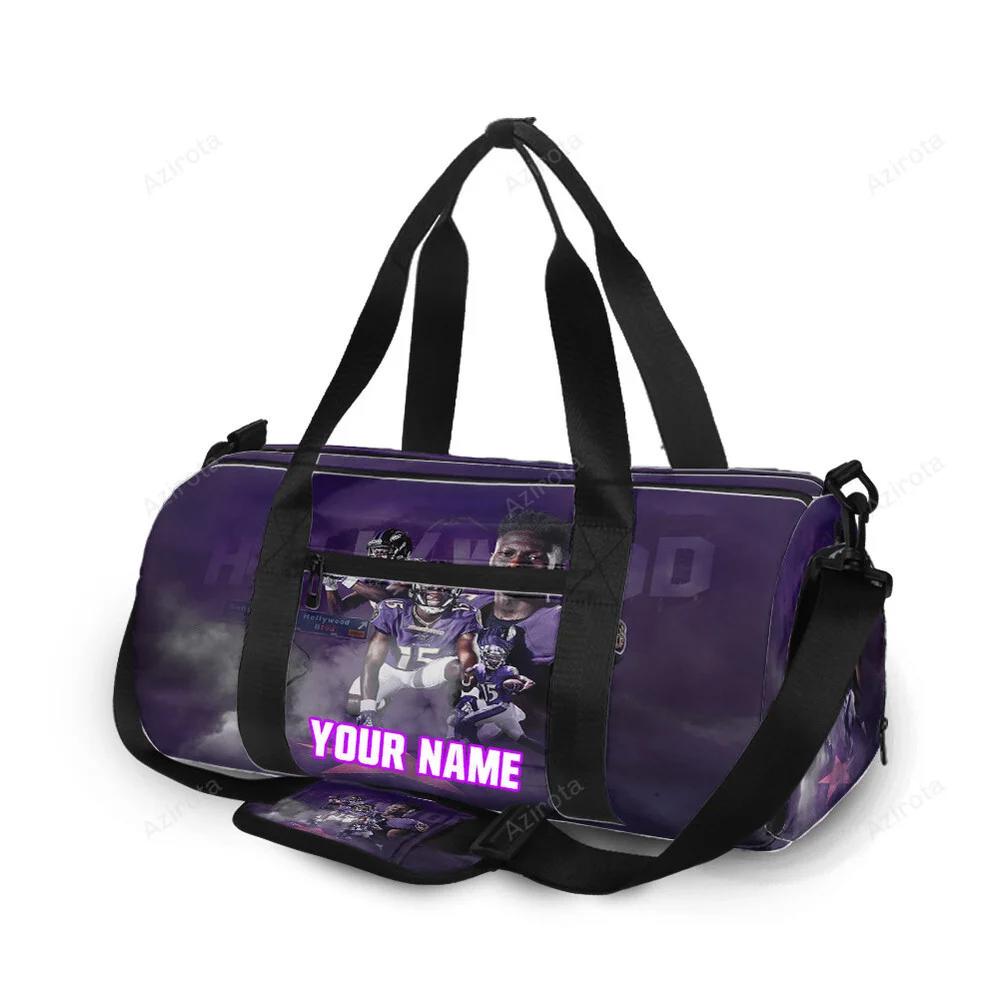 Minnesota vikings team v8 personalized name travel bag gym bag 1012 Travel Bag