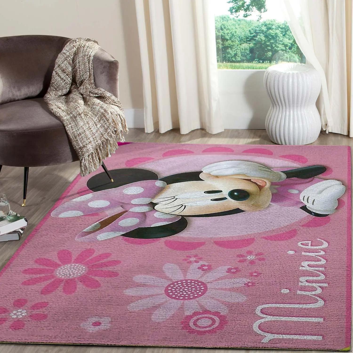 Minnie mouse area rugs disney movies living room carpet fn121206 rug Rectangle Rug