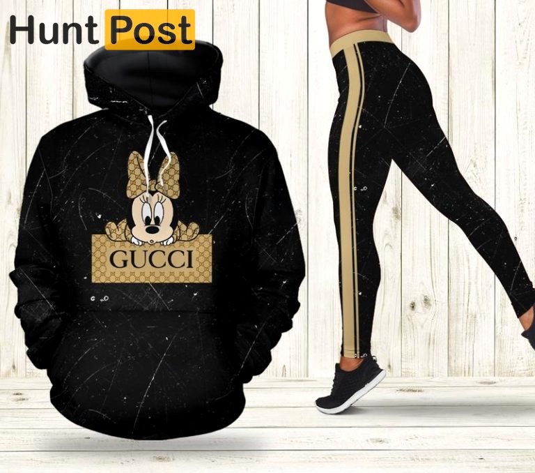 Minnie mouse gucci 3d over print hoodie leggings set 188 hcst 14 Hoodie Leggings Set