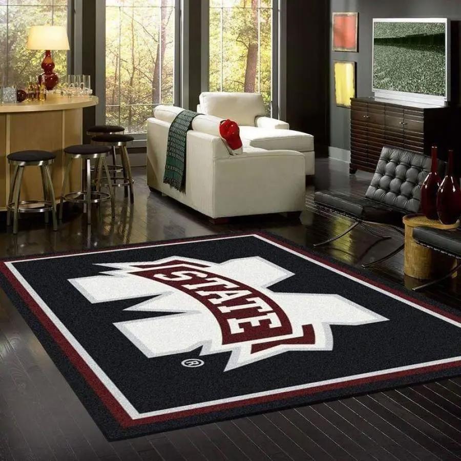 Mississippi state area rug home decor ncaa team logo carpet rug living room 20030457 Rectangle Rug