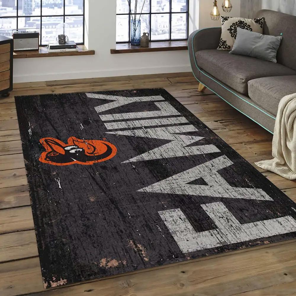 Mlb baltimore orioles baseball team logo rectangle area bo41 Rectangle Rug