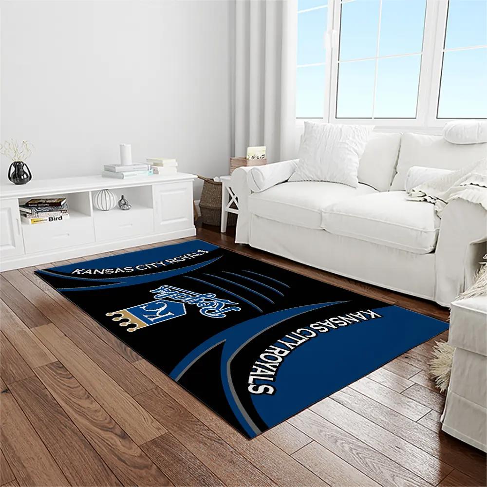 Mlb kansas city royals baseball team logo rectangle area rug kcr02 Rectangle Rug