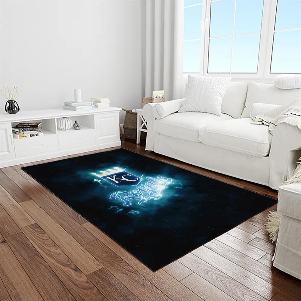 Mlb kansas city royals baseball team logo rectangle area rug kcr46 Rectangle Rug