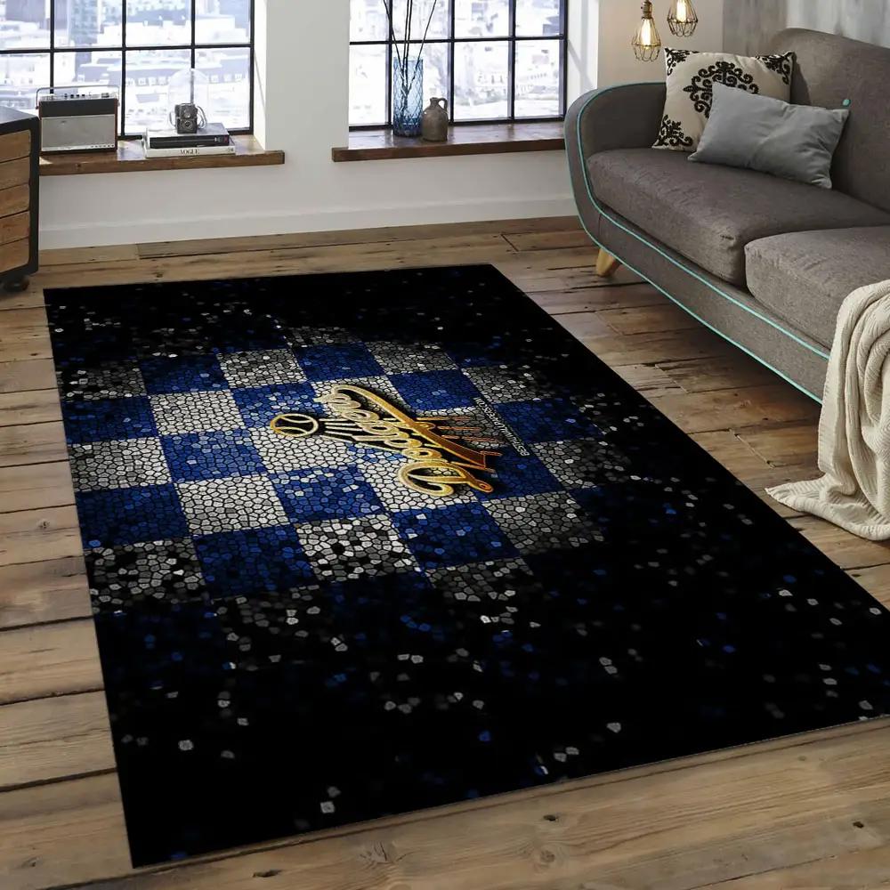 Mlb los angeles dodgers baseball team logo rectangle area lad08 Rectangle Rug