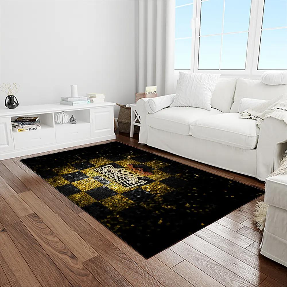 Mlb pittsburgh pirates baseball team logo rectangle area rug pp11 Rectangle Rug