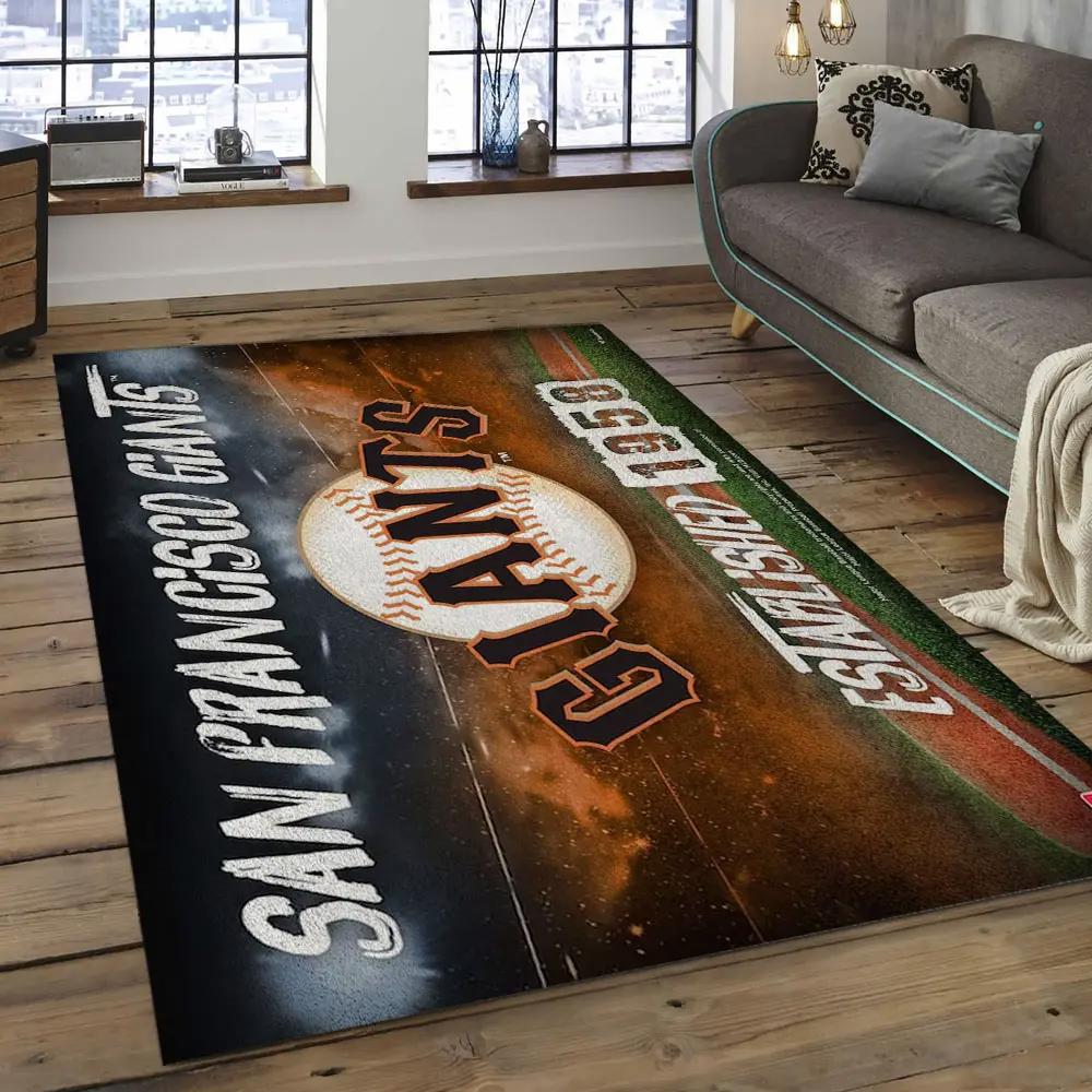 Mlb san francisco giants baseball team logo rectangle area sfg14 Rectangle Rug