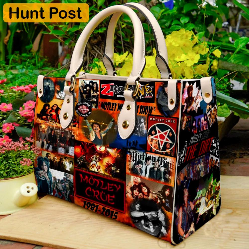 Motley crue 1 leather bag g95 1772 Women Leather Hand Bag