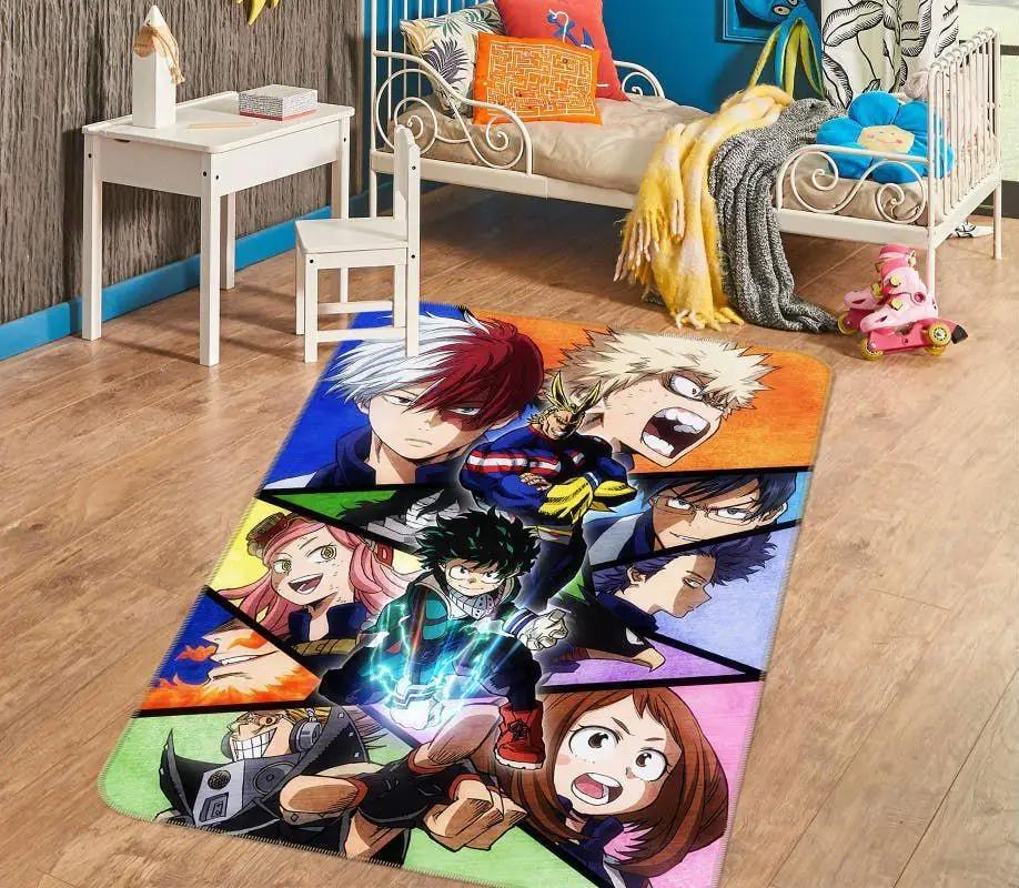 My hero academia anime 14 area rug living room and bed room rug rug regtangle carpet floor decor home decor Rectangle Rug