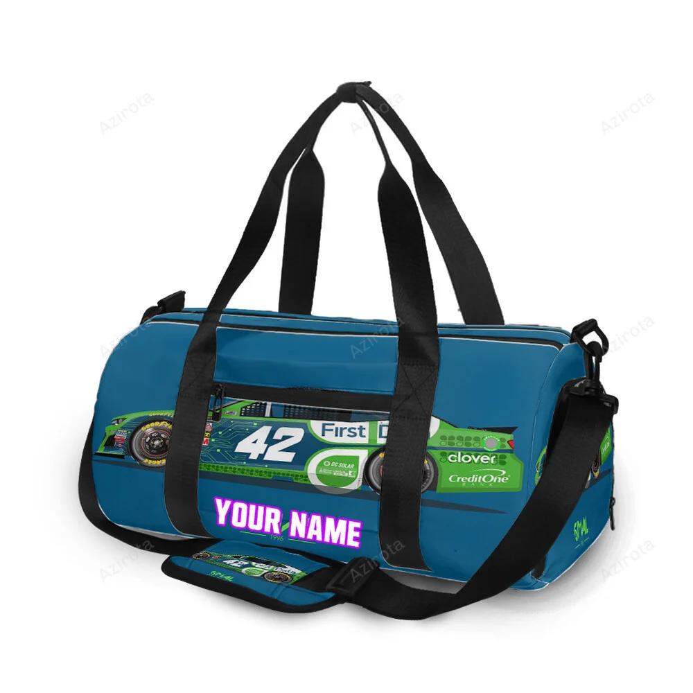 Nascar chip ganassi racing cars4 personalized name travel bag gym bag 1359 Travel Bag