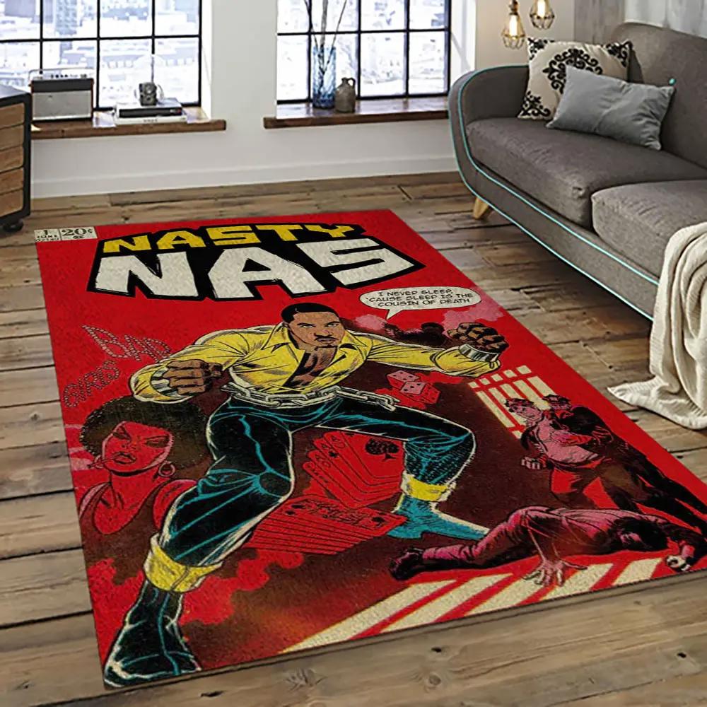 Nasir rapper hiphop music retangle carpet area rug home decor best gift for fan and friends na14 Rectangle Rug