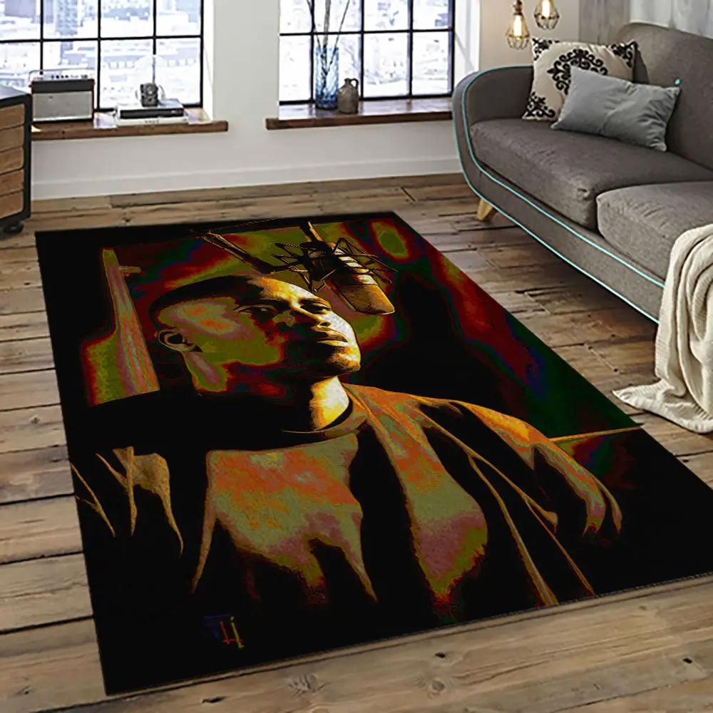 Nasir rapper hiphop music retangle carpet area rug home decor best gift for fan and friends na7 Rectangle Rug