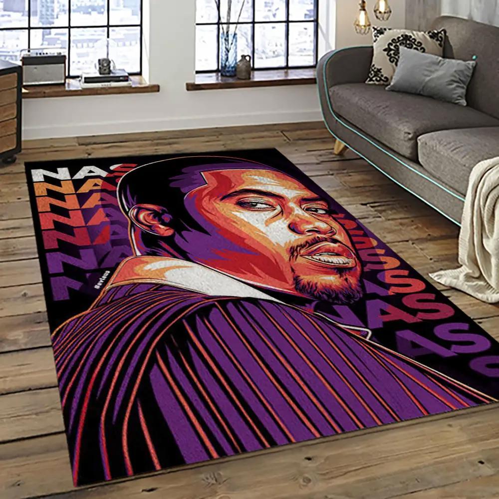 Nasir rapper hiphop music retangle carpet area rug home decor best gift for fan and friends na9 Rectangle Rug