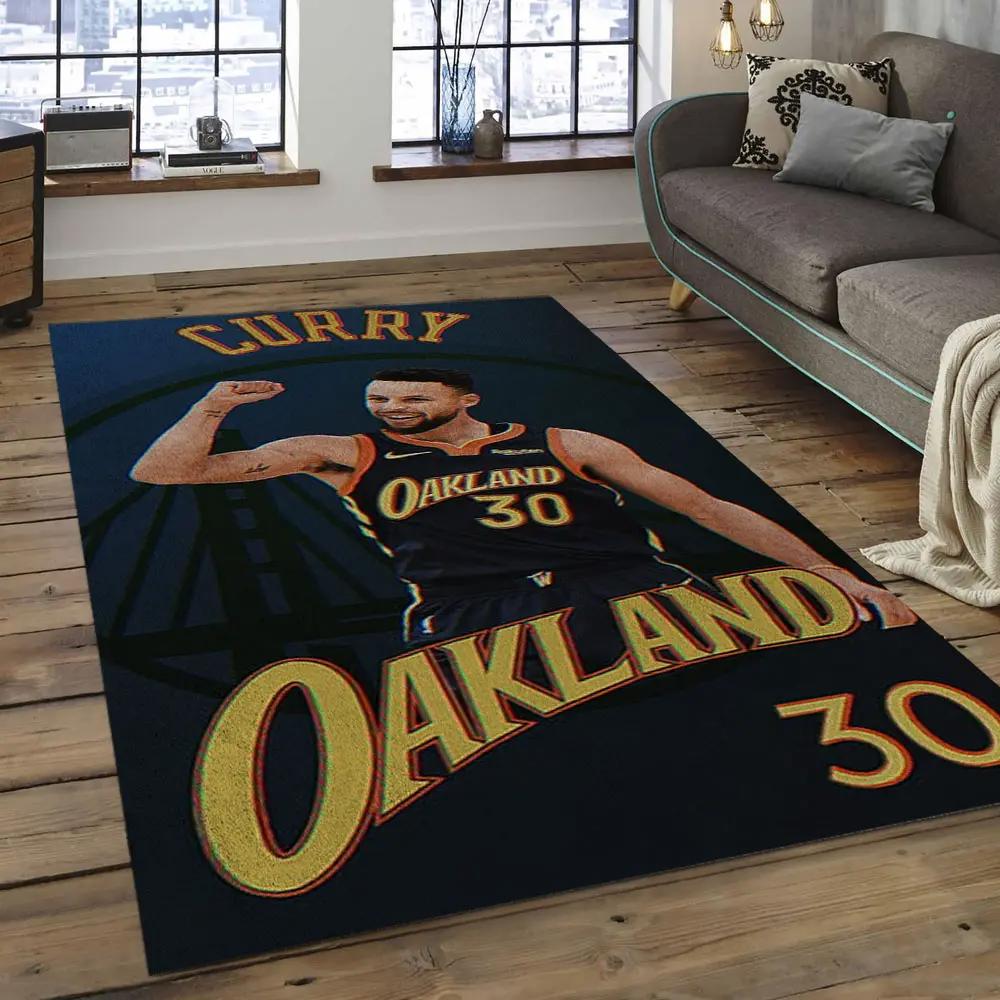 Nba golden state warriors basketball legend team logo rectangle area gsw52 Rectangle Rug