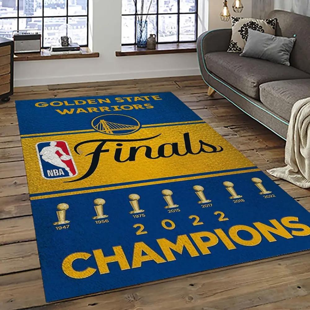 Nba golden state warriors basketball team logo sport carpet area rug home decor best gift for friends gsw64 Rectangle Rug