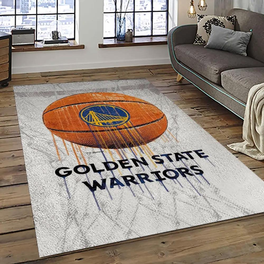 Nba golden state warriors basketball team logo sport carpet area rug home decor best gift for friends gsw77 Rectangle Rug
