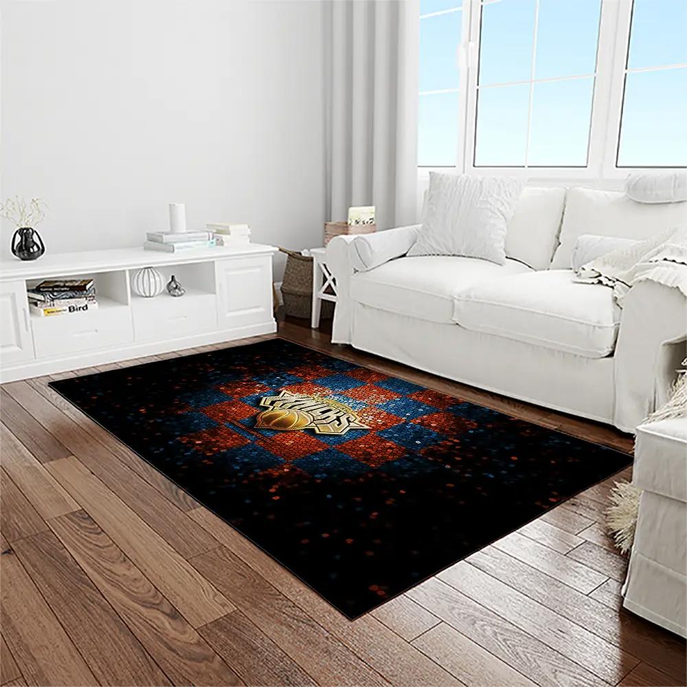 Nba new york knicks basketball team logo rectangle area rug nyk17 Rectangle Rug