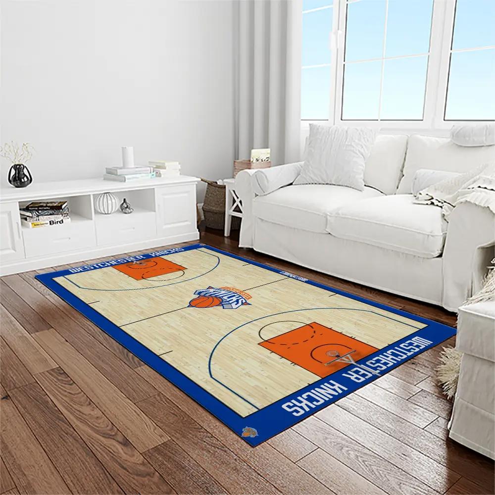 Nba new york knicks basketball team logo rectangle area rug nyk46 Rectangle Rug